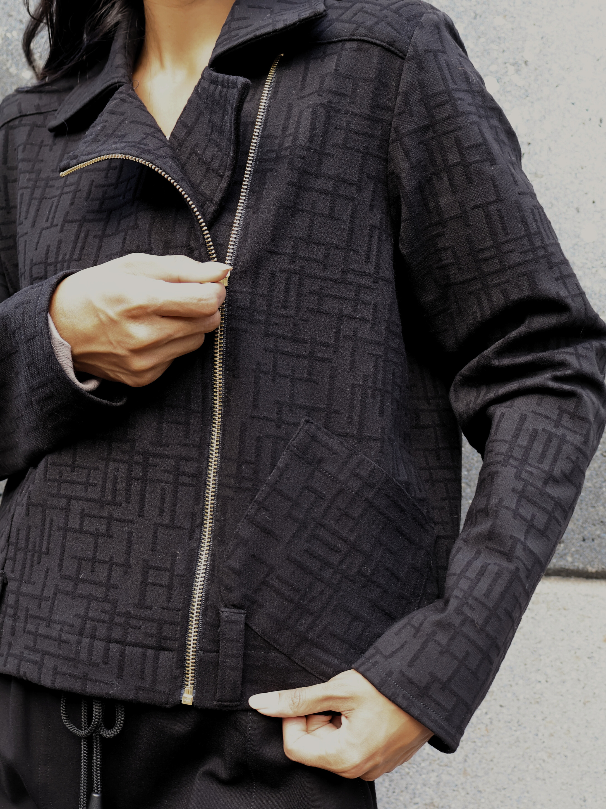 Harley Jacket - Black Maze Ponte