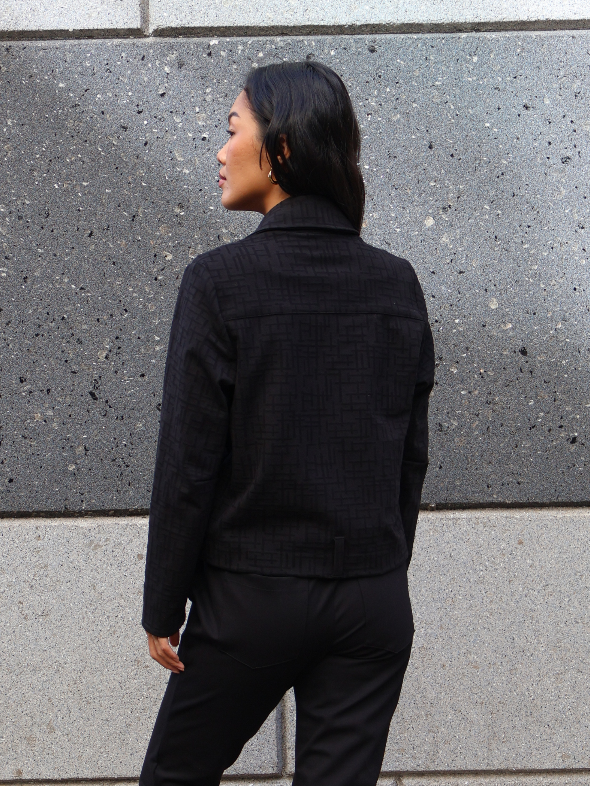 Harley Jacket - Black Maze Ponte