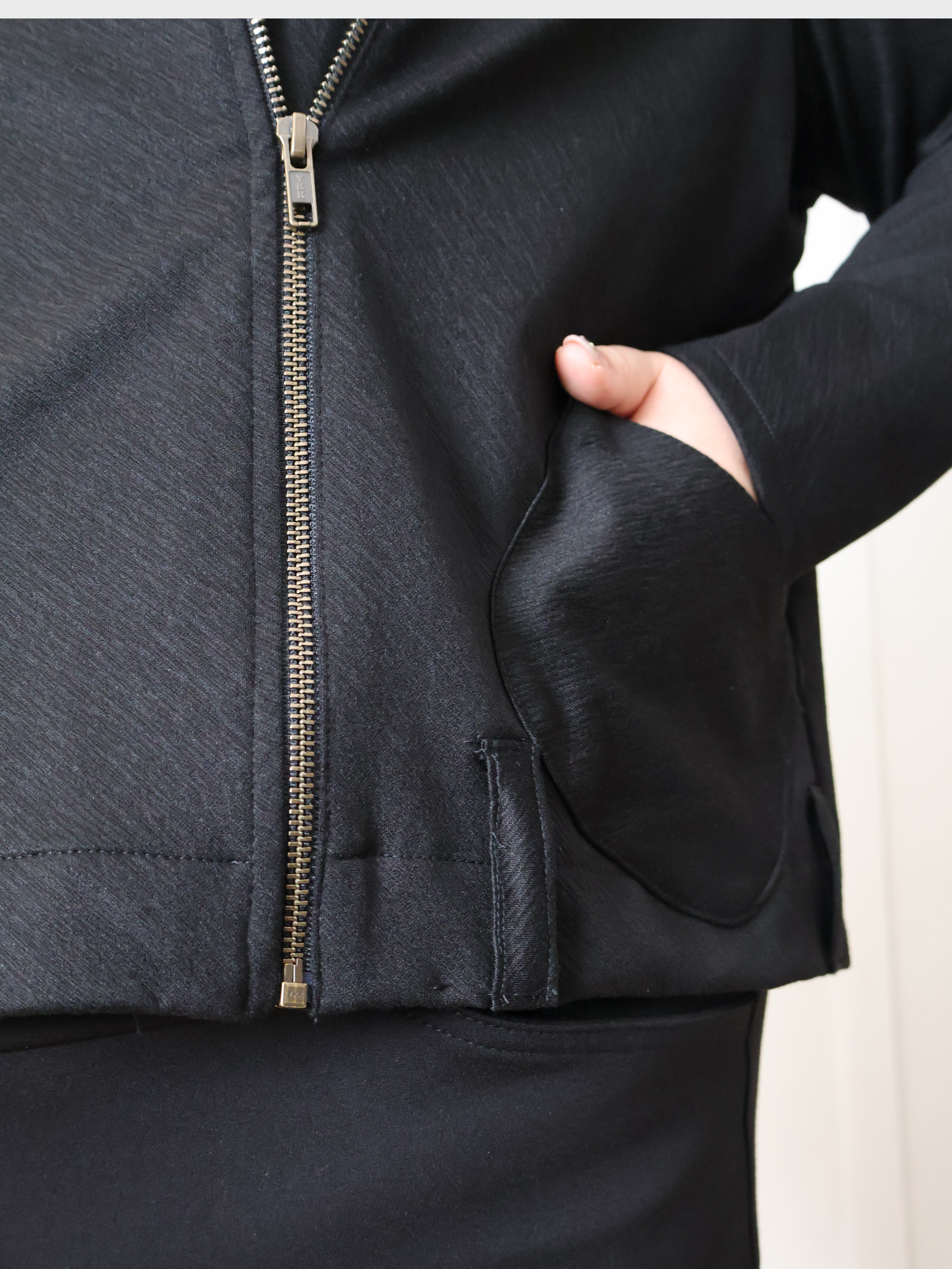 Harley Jacket - Black Bevel Ponte