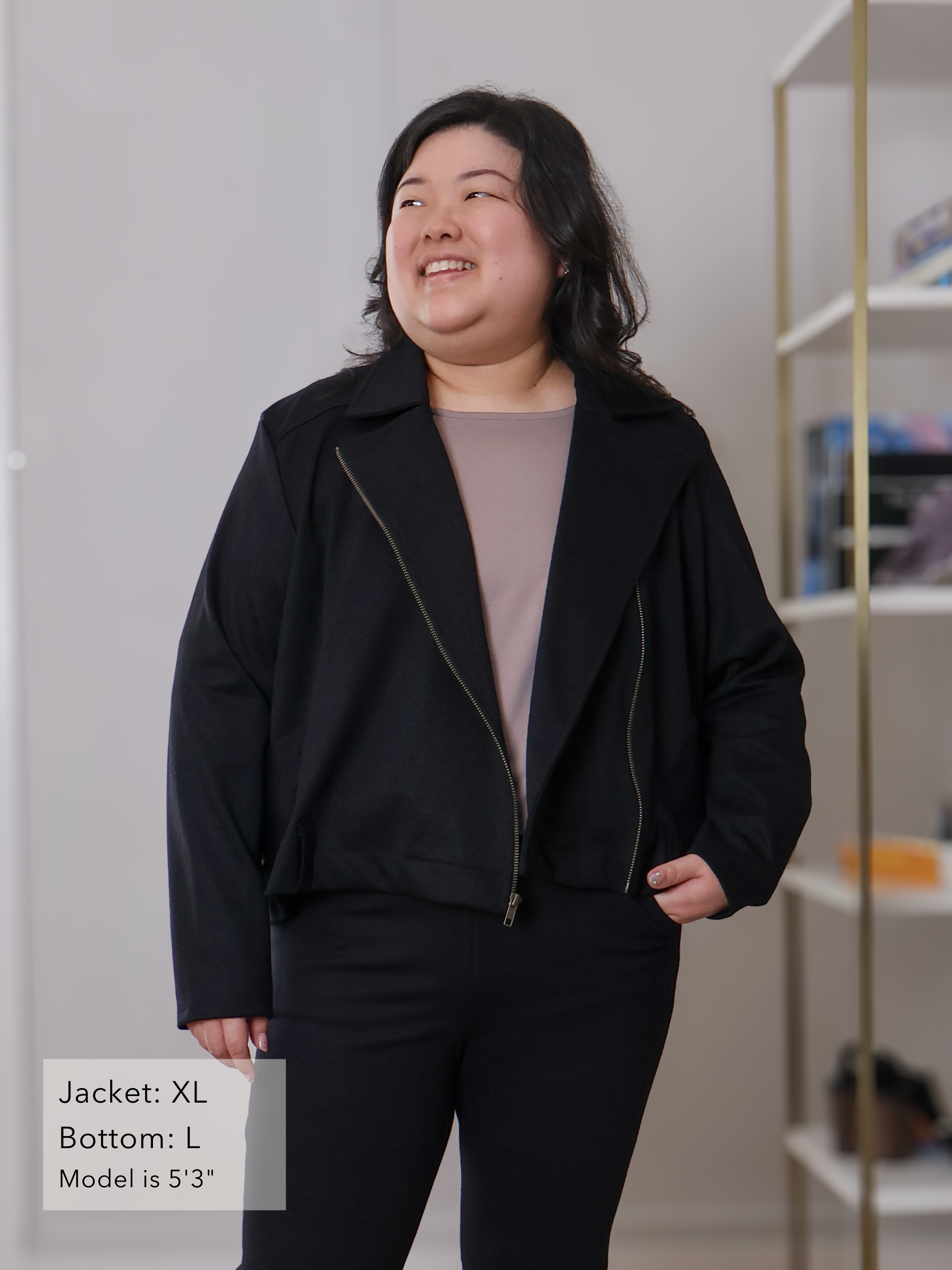 Harley Jacket - Black Bevel Ponte