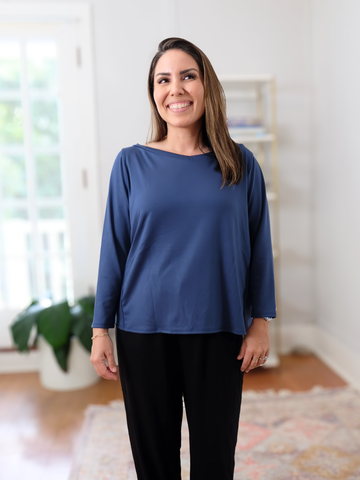 Mara Top - Deep Sky Soft Ponte