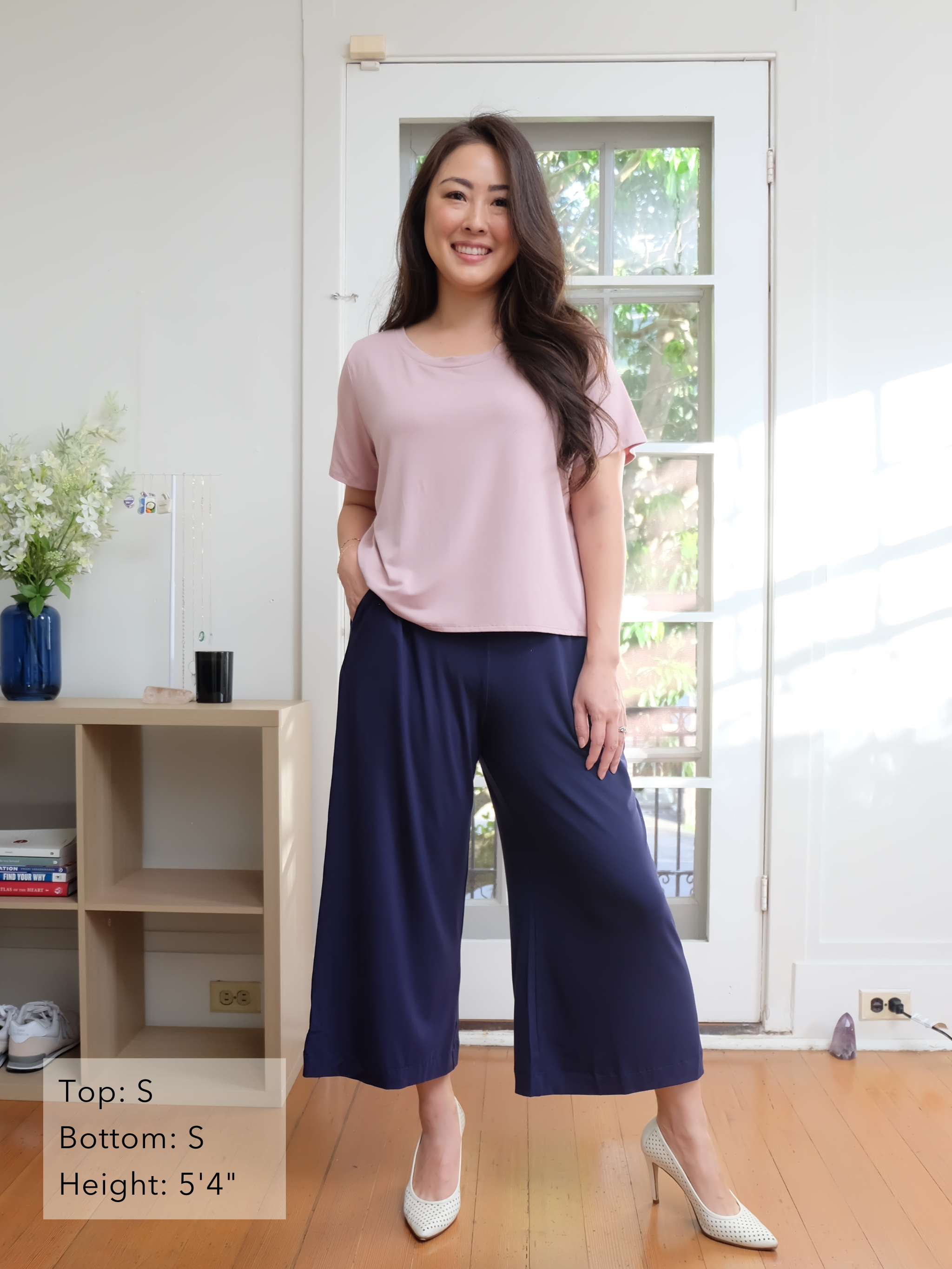 Emi Top - Rose Dust Rayon Jersey