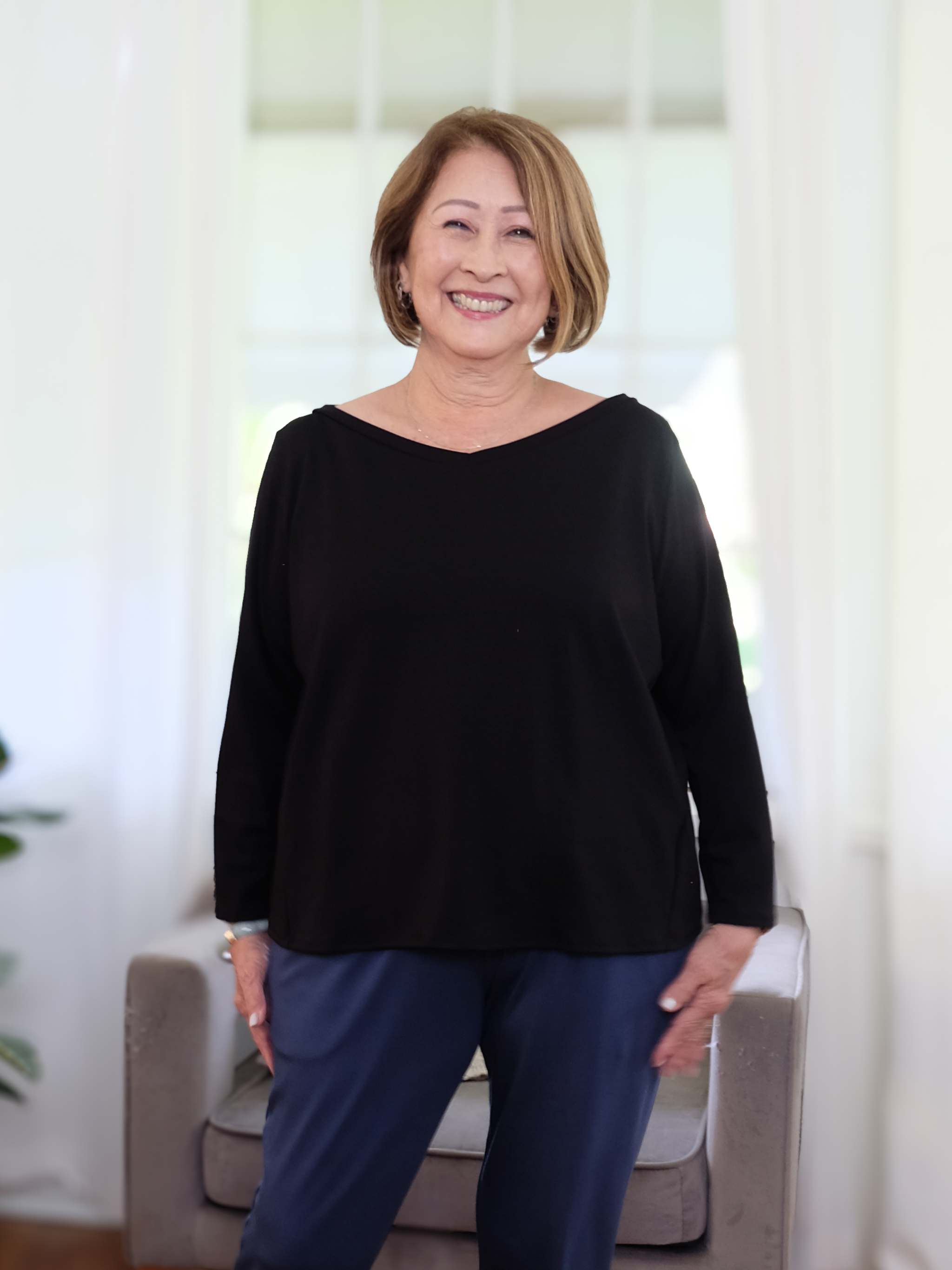 Mara Top - Black Soft Ponte