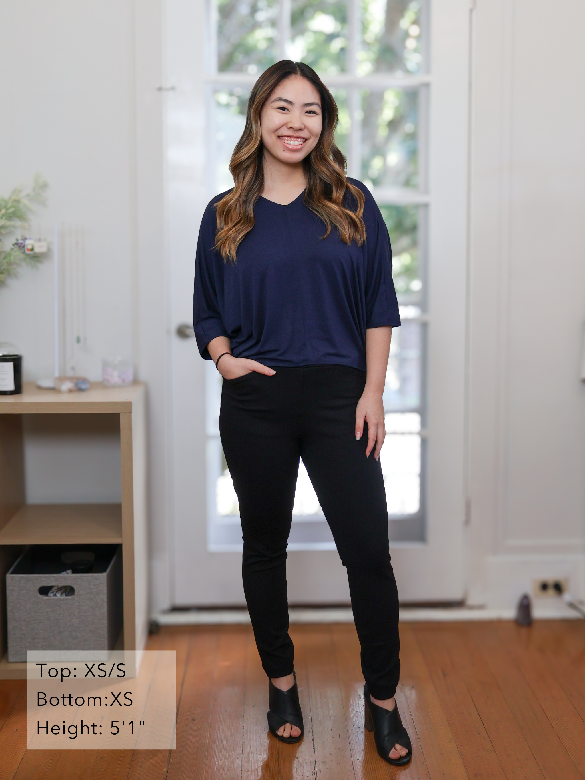 Megumi Top - Midnight Rayon Jersey