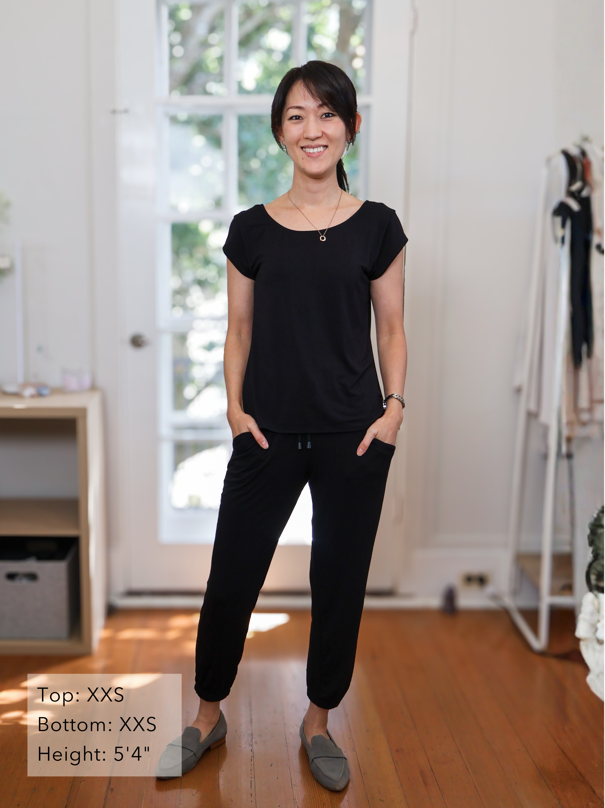 Aidan Top - Black Rayon Jersey