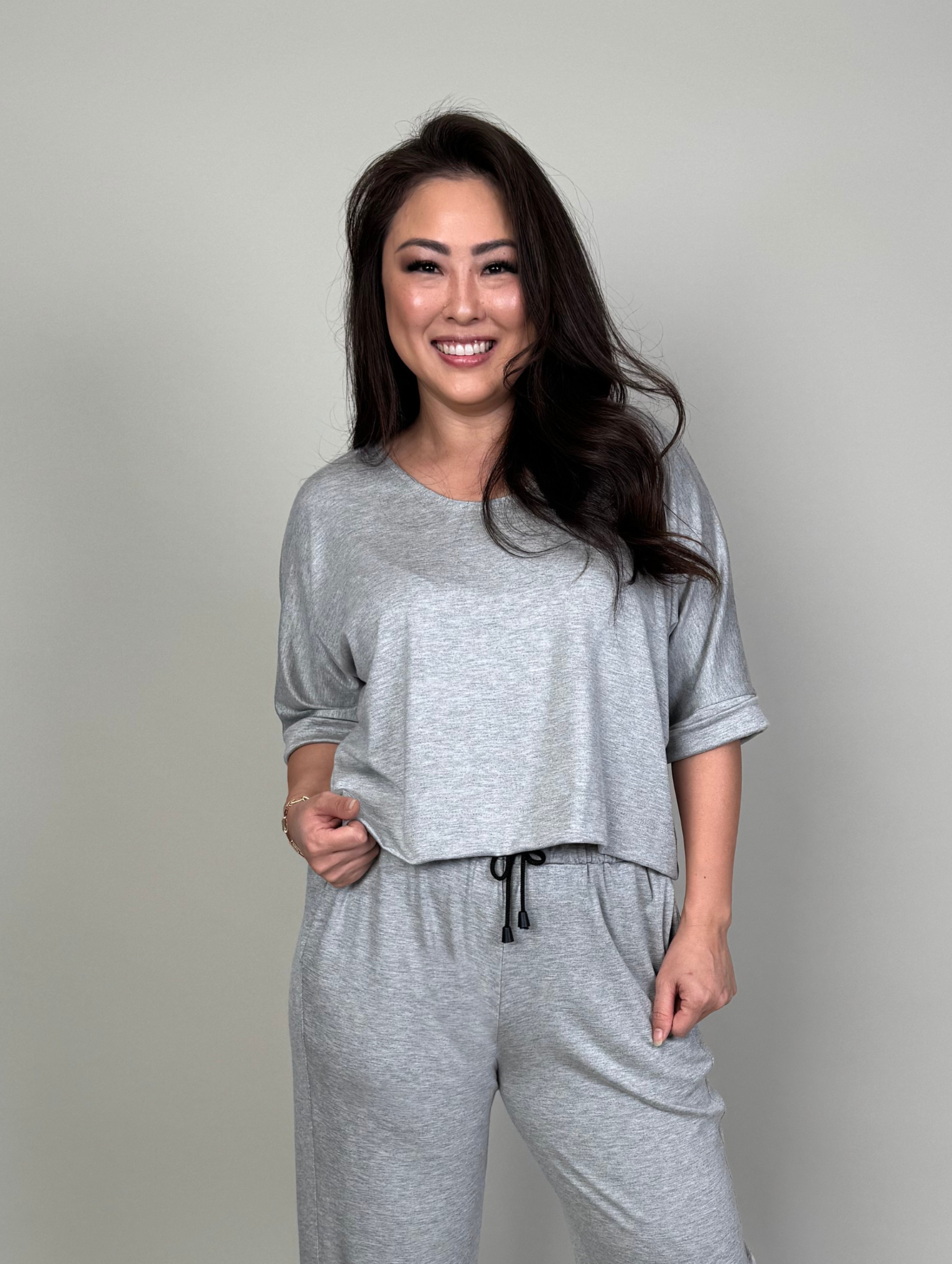 Dani Top - Heather Grey