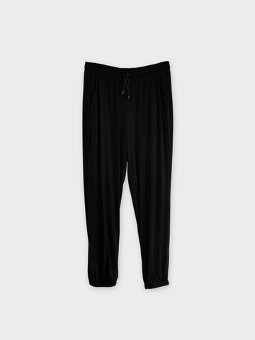 PRE-SALE: Sunrise Jogger - Black Rayon Jersey