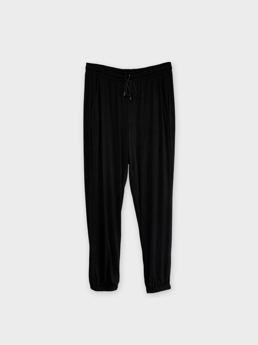 PRE-SALE: Sunrise Jogger - Black Rayon Jersey