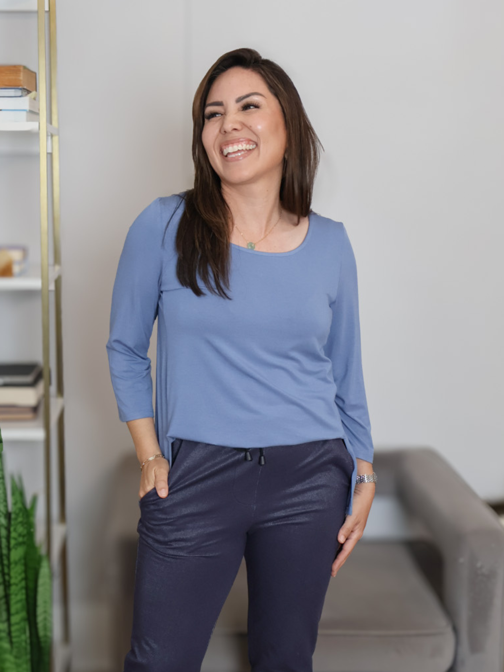 Mandy Top - Parisian Blue