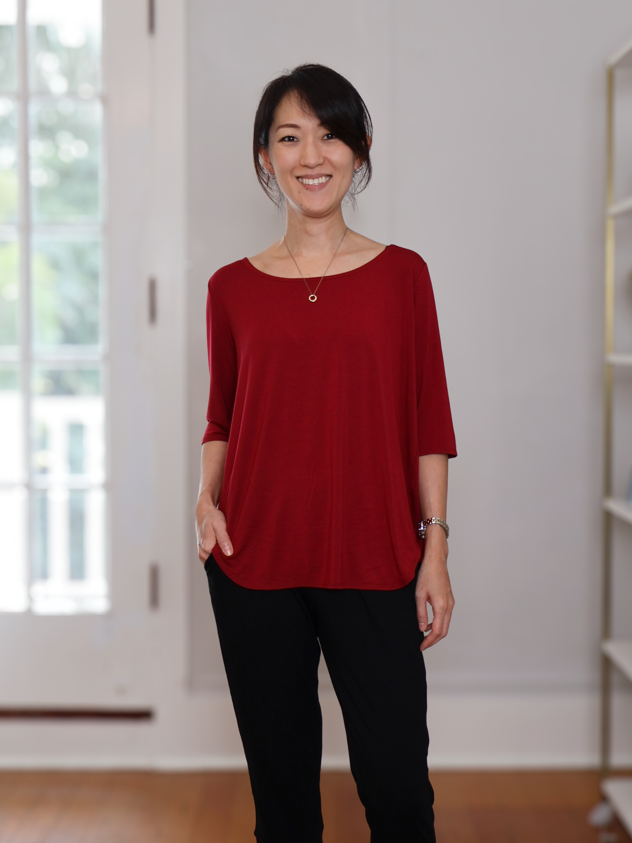 Hannah Top - Raspberry