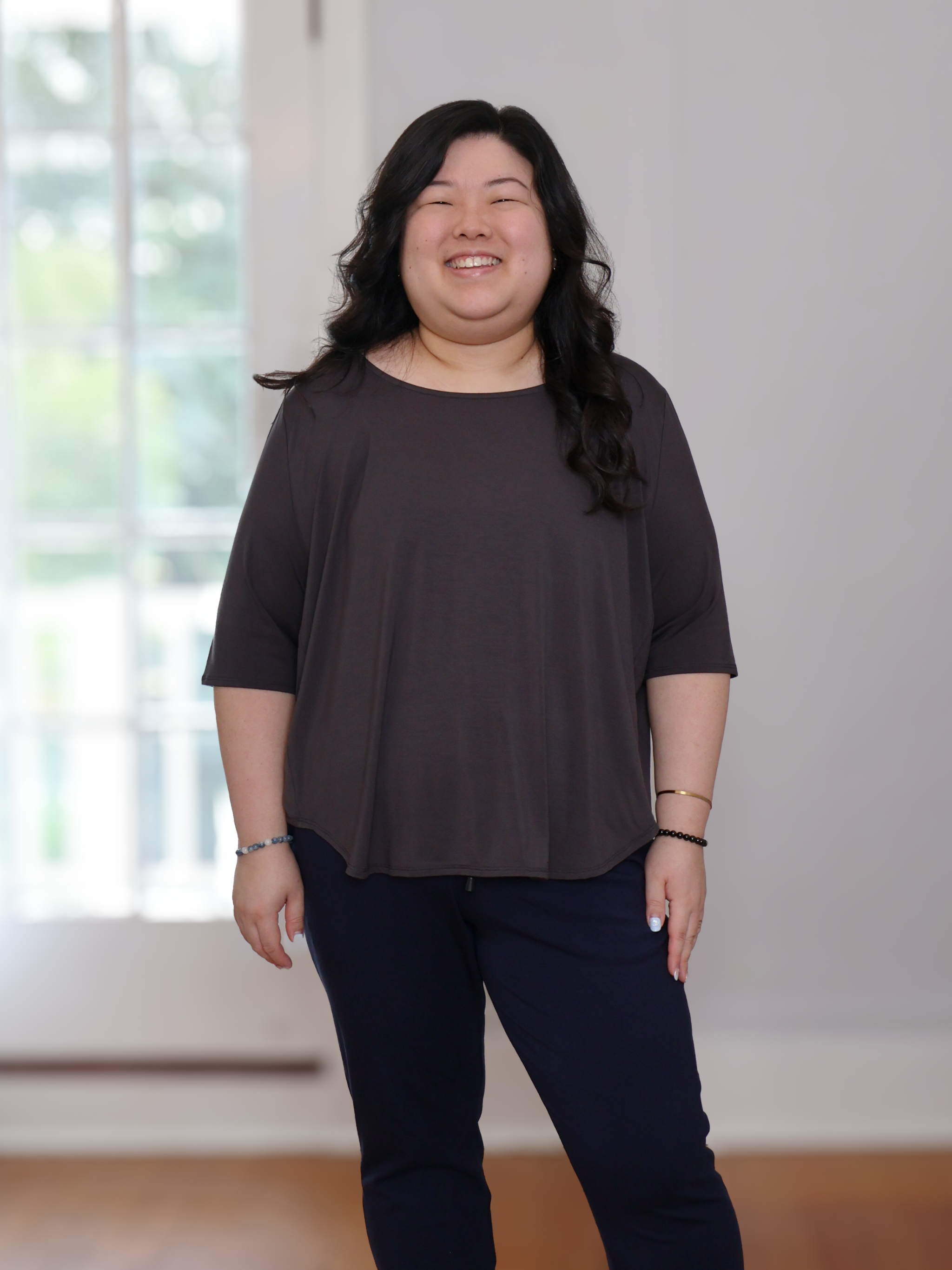 Hannah Top - Washed Black Rayon Jersey