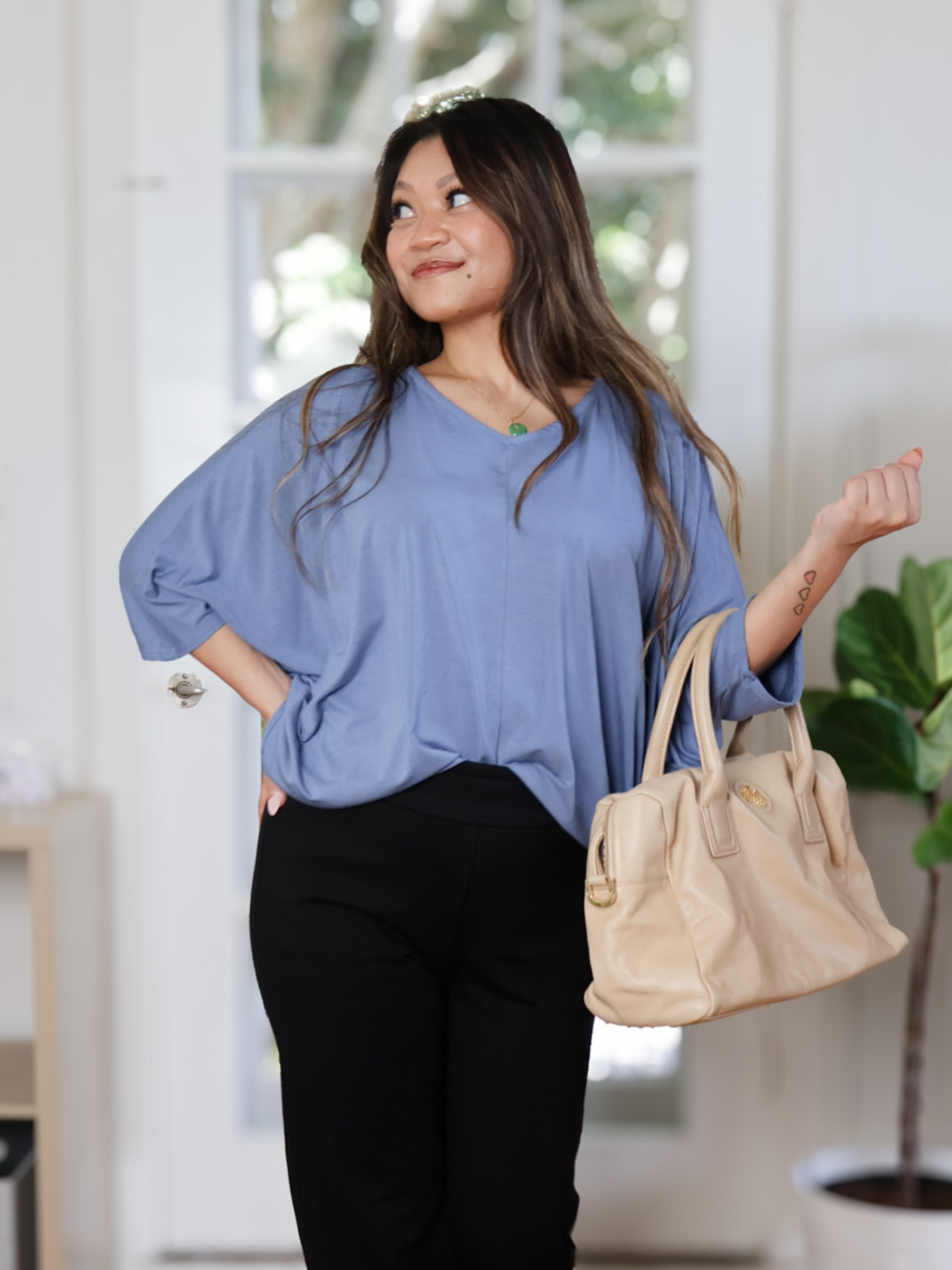 Megumi Top: Parisian Blue