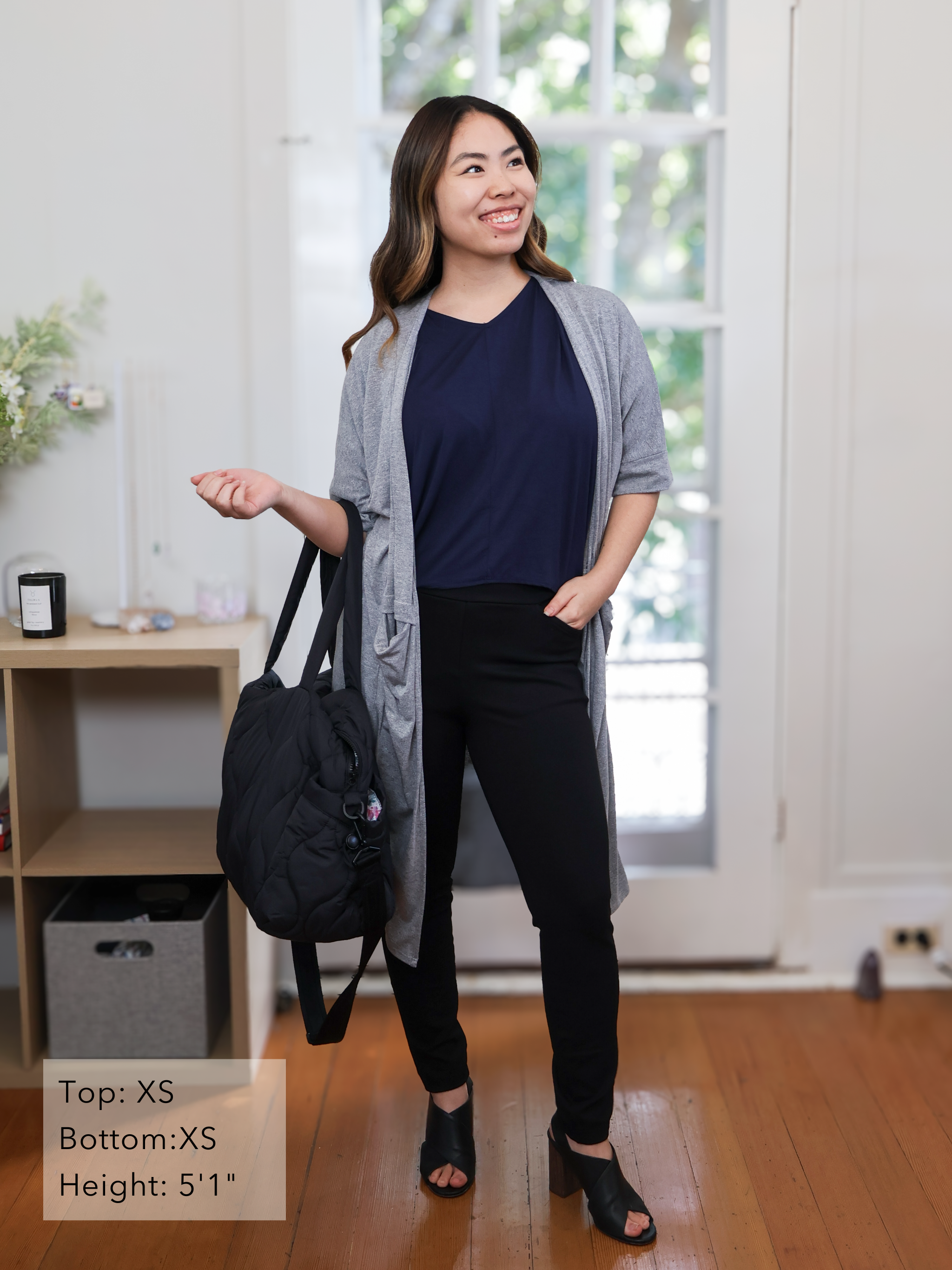 Megumi Top: Midnight Rayon Jersey