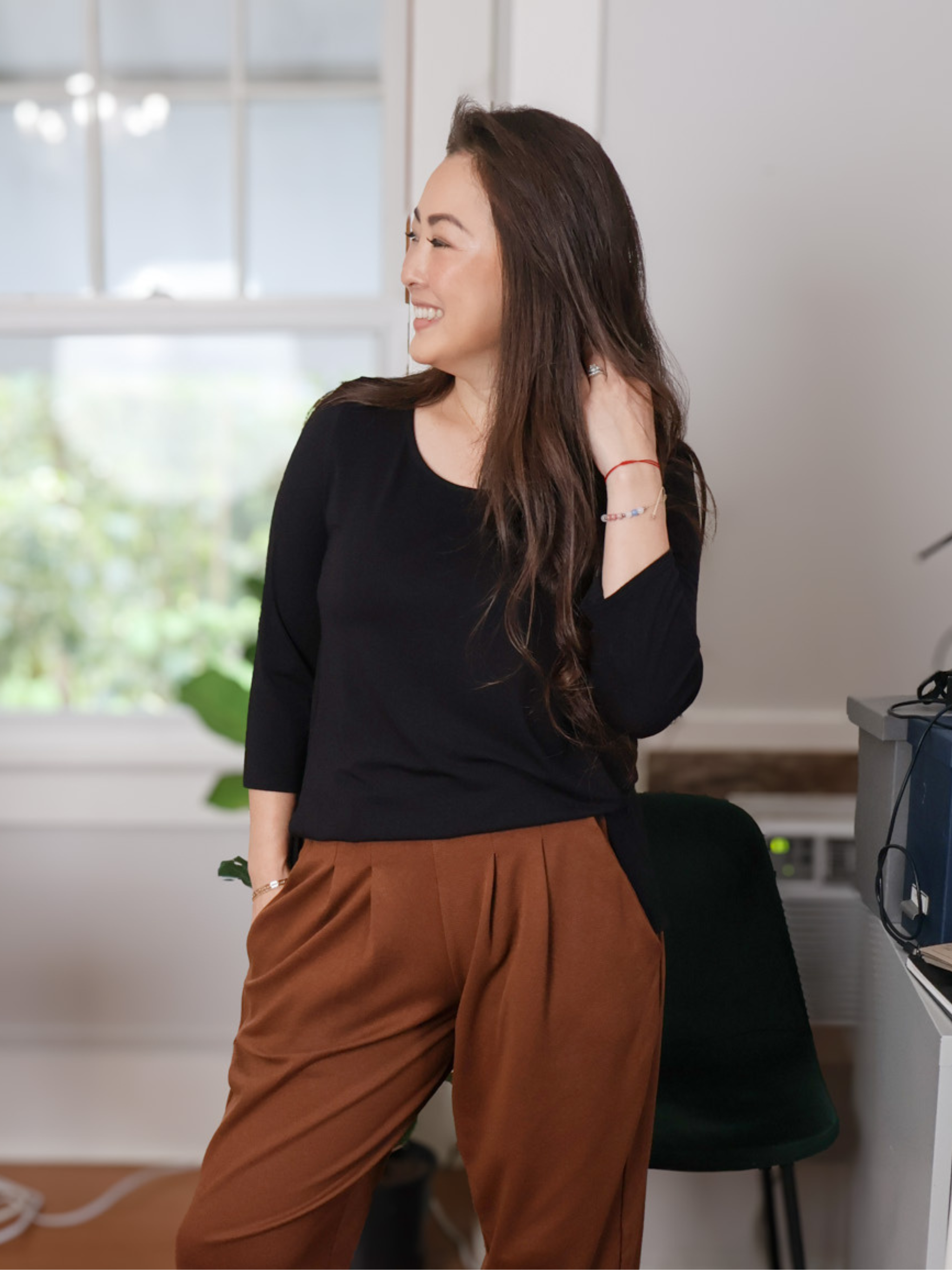 Mandy Top - Black Rayon Jersey