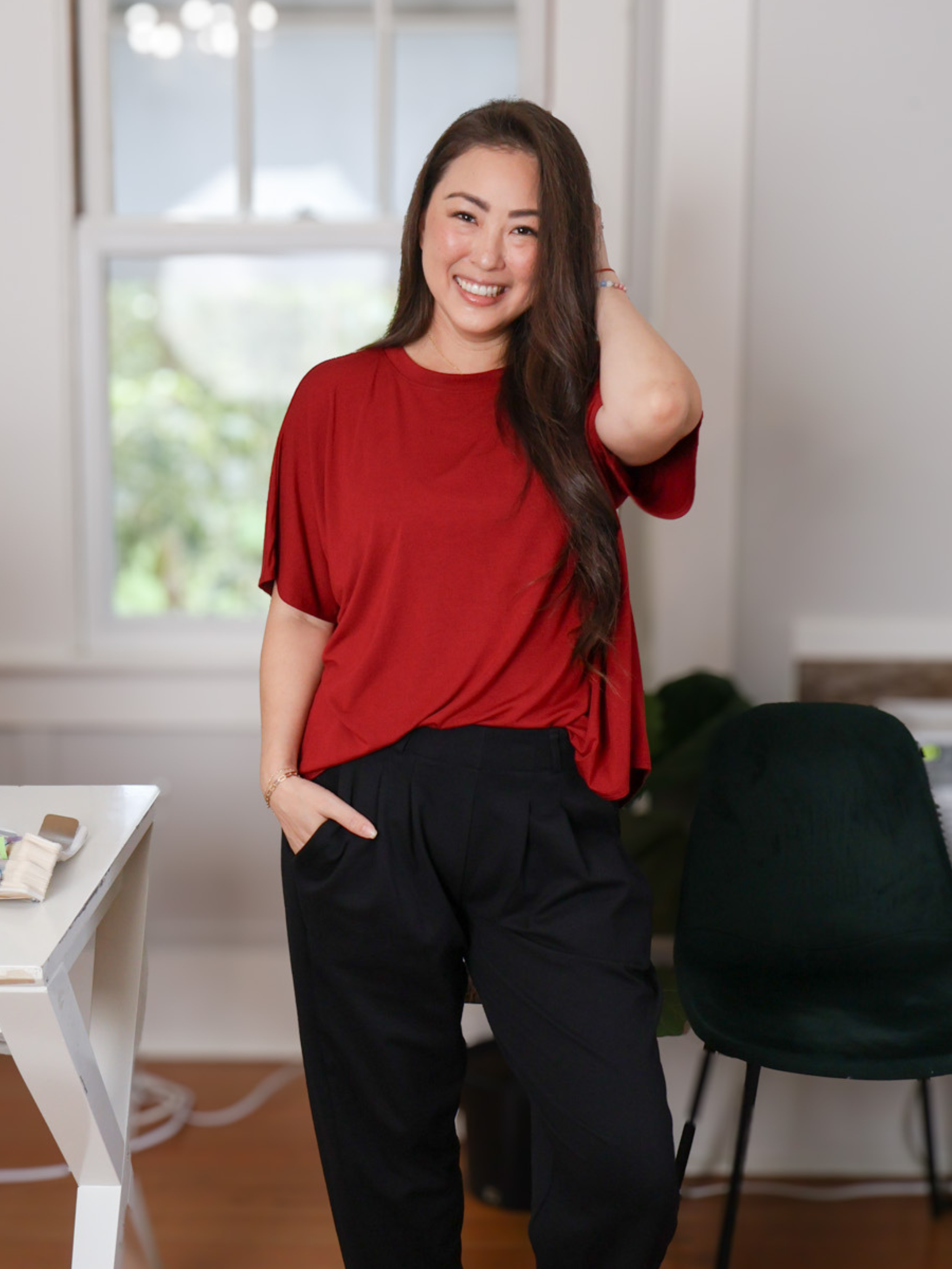 Dayna Top - Raspberry