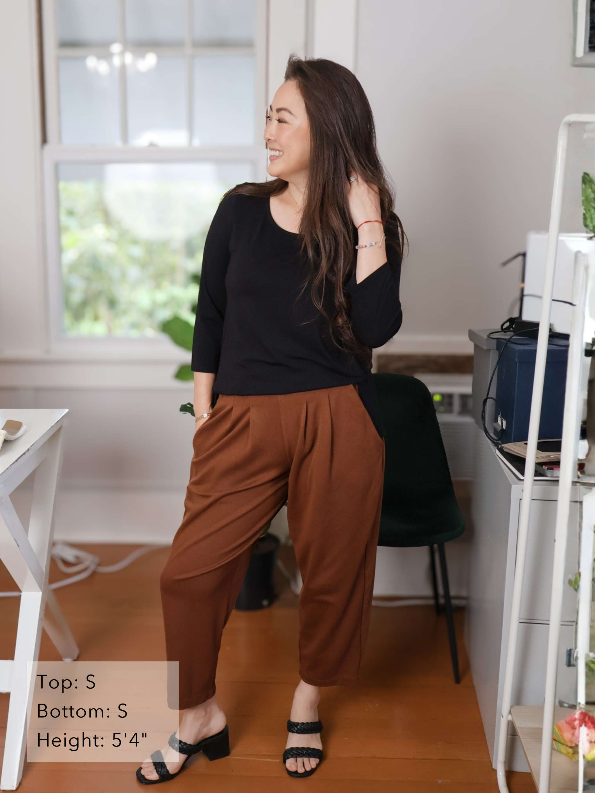 Mandy Top - Black Rayon Jersey