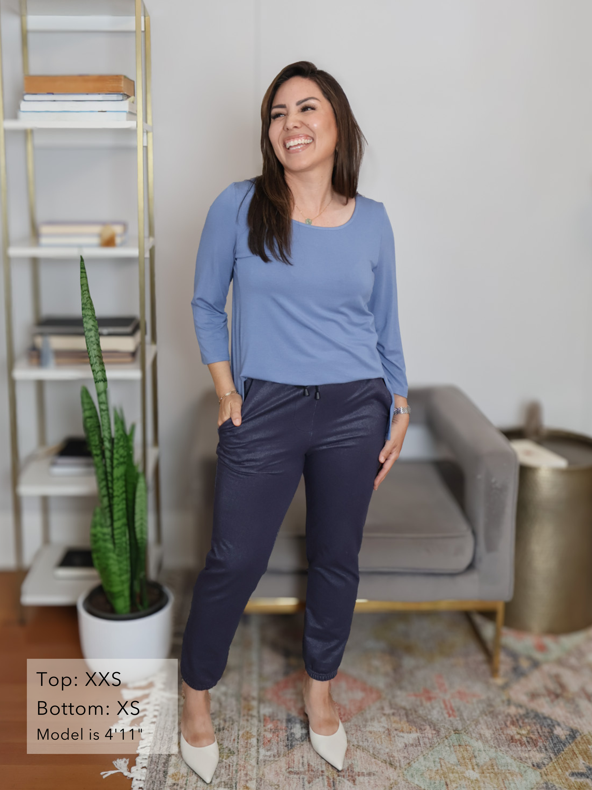 Mandy Top - Parisian Blue