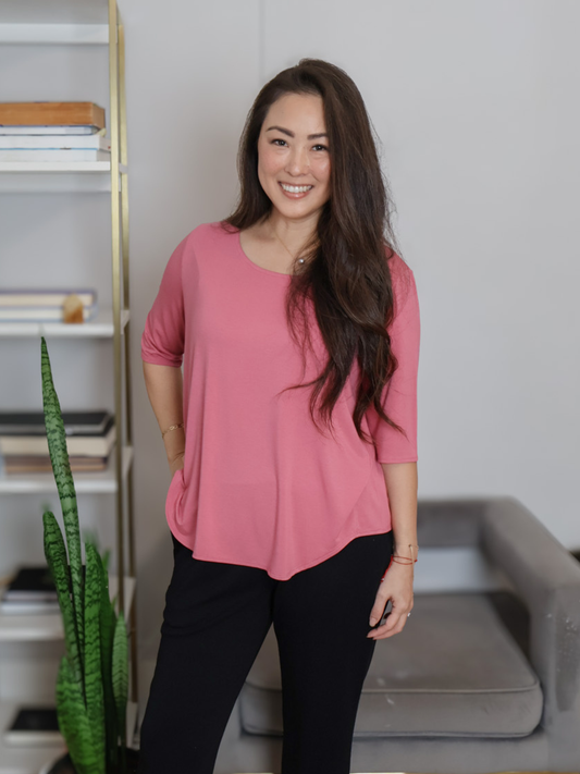 Hannah Top - Tulip Pink