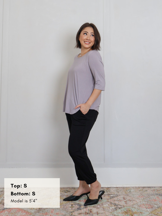 Hannah Top - Purple Ash