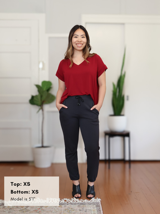 Ava Top - Raspberry