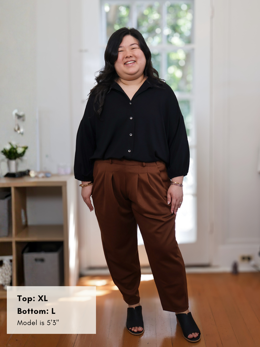 Bobbi Top - Black Soft Ponte