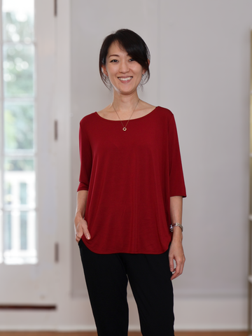 Hannah Top - Raspberry