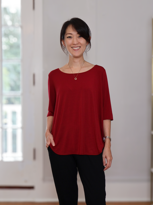 Hannah Top - Raspberry