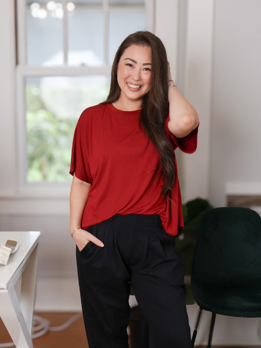 Dayna Top - Raspberry
