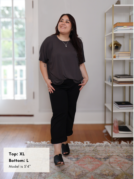 Dayna Top - Washed Black