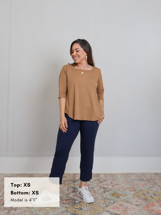 Hannah Top - Chestnut Brown