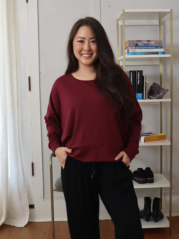 Gabby Sweatshirt - Garnet