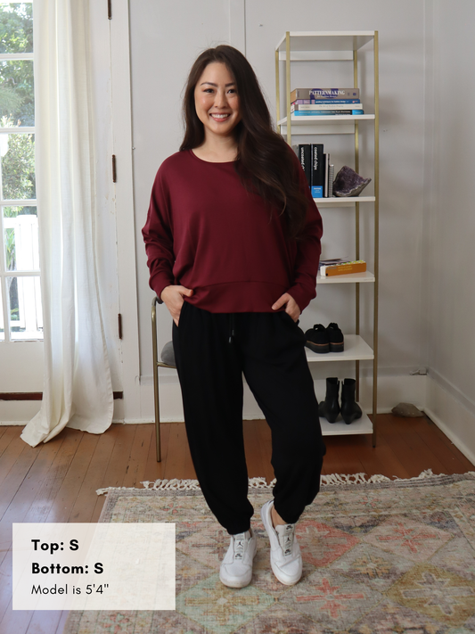 Gabby Sweatshirt - Garnet