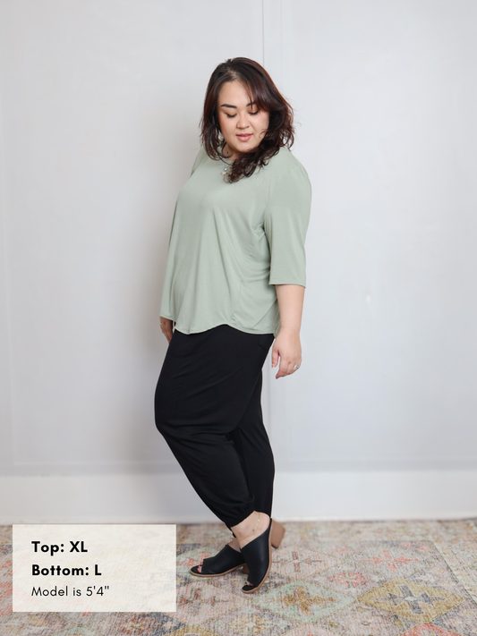 Hannah Top - Matcha Latte