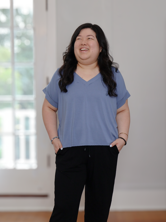 Ava Top - Parisian Blue