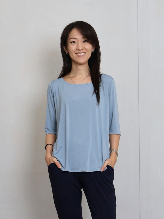Hannah Top - Pacific Blue