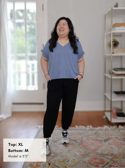 Ava Top - Parisian Blue