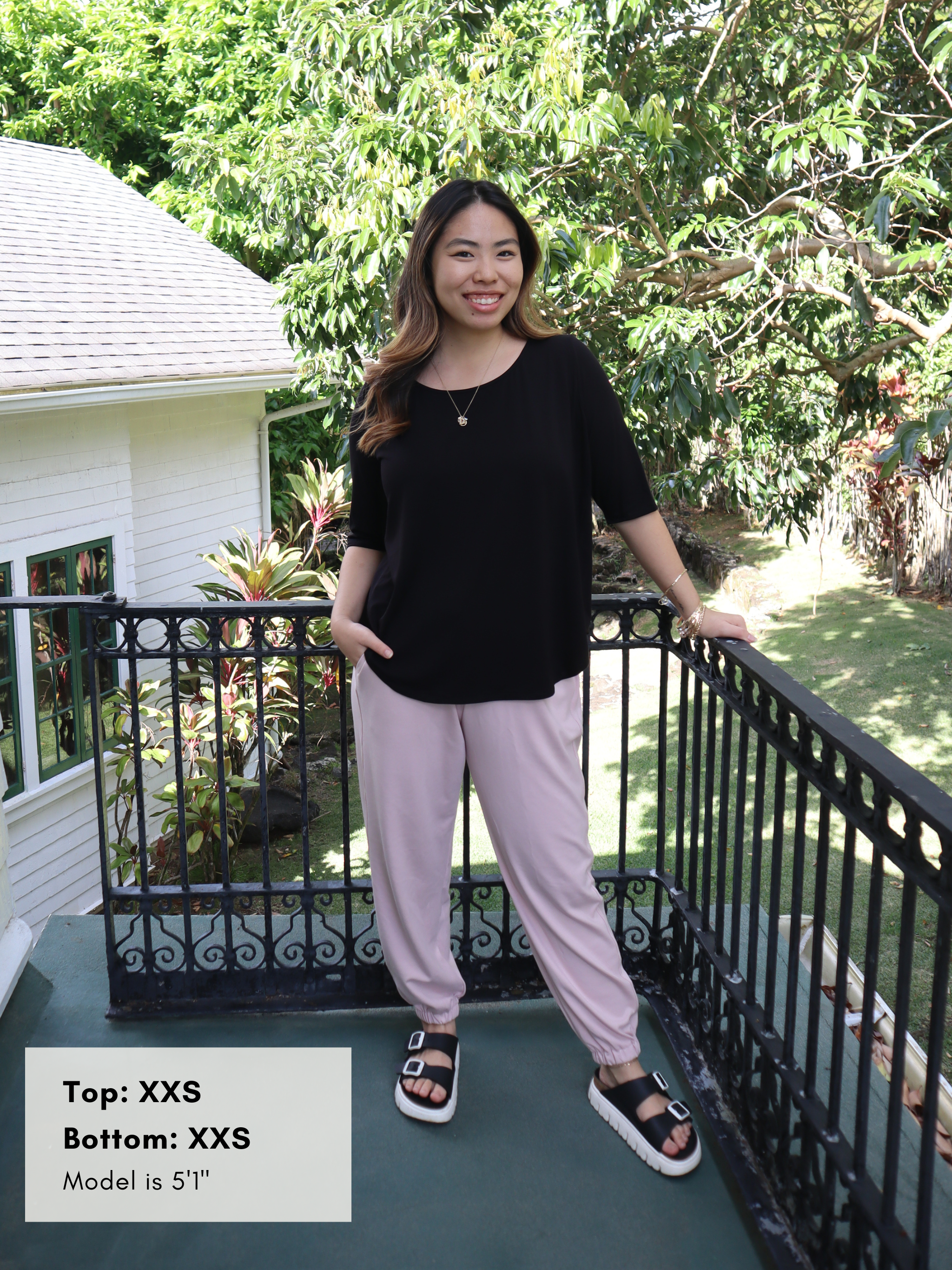 Hannah Top - Black Soft Ponte