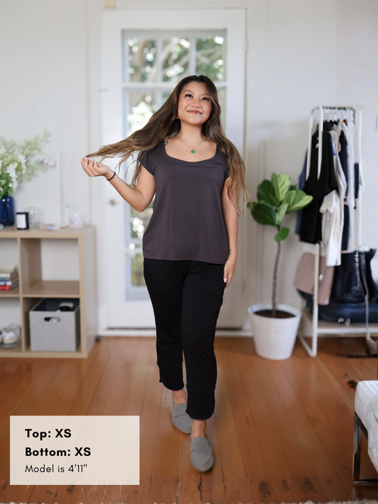 Aidan Top - Washed Black