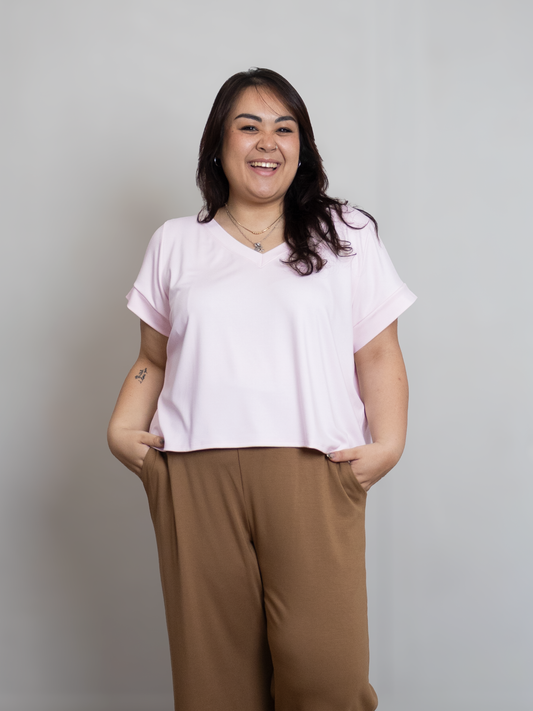 Ava Top - Petal Pink