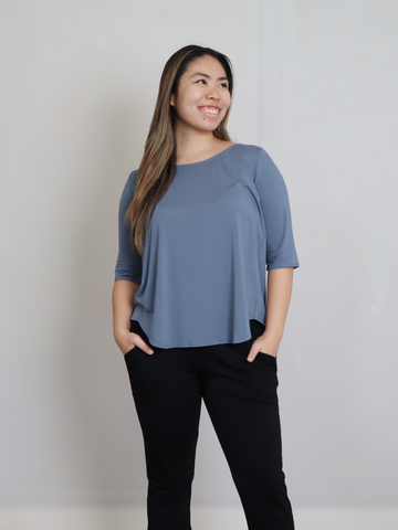 Hannah Top - Vintage Denim