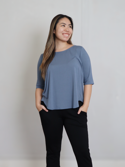 Hannah Top - Vintage Denim