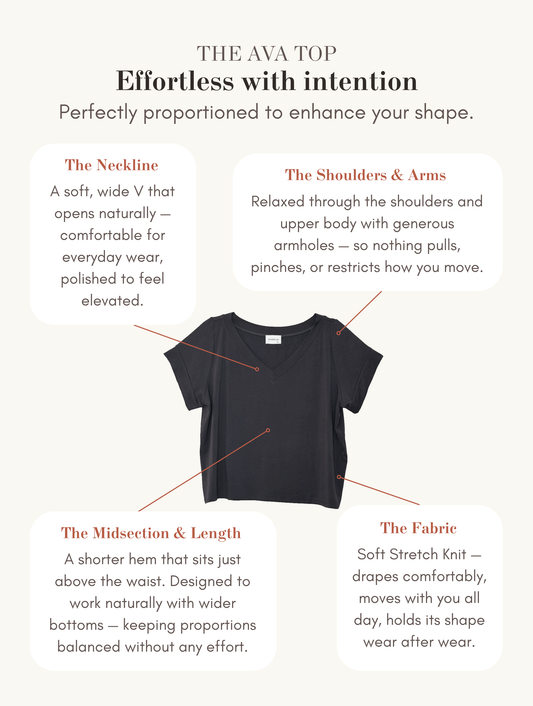 PRE-SALE: Ava Top - Dark Charcoal