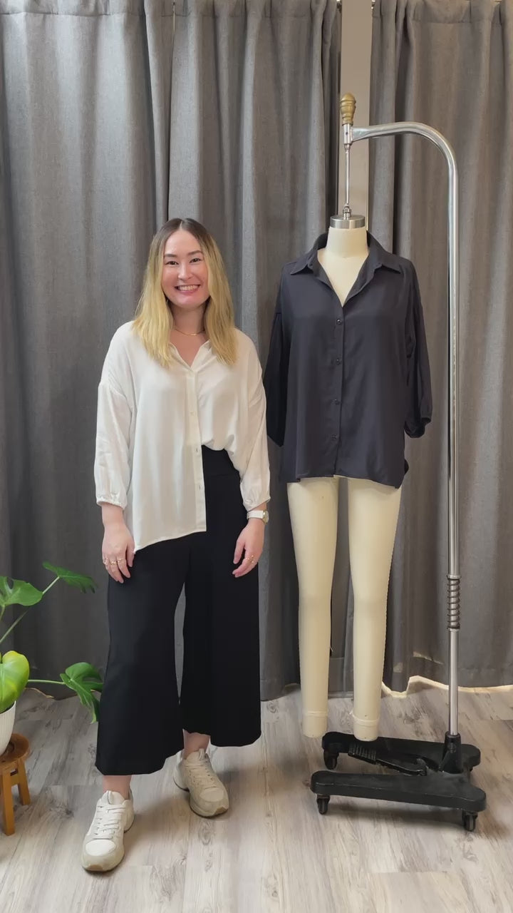 Bobbi Top - Vintage Black Rayon