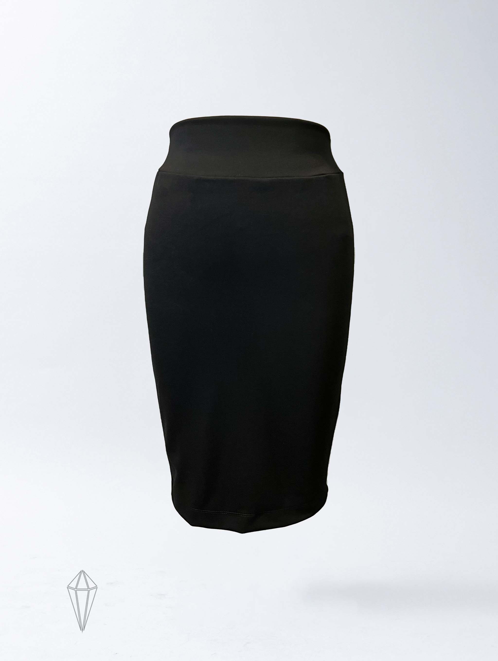Cali Skirt - Jet Black Double Knit