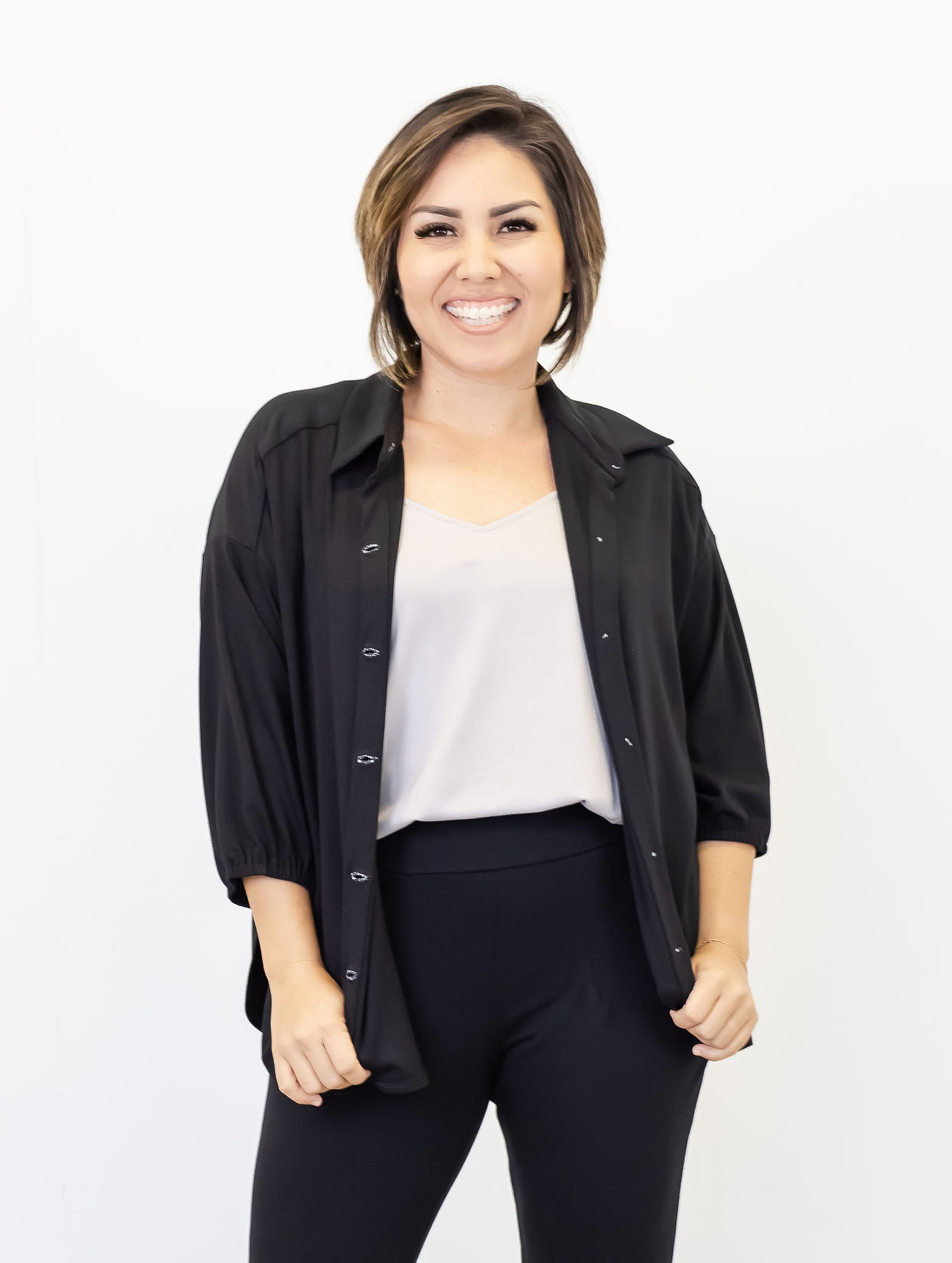 Bobbi Top - Black Soft Ponte